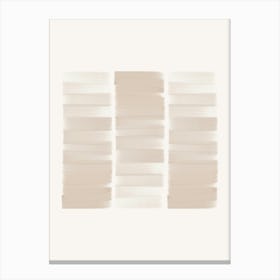 Beige Brushstrokes Canvas Print