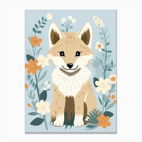 Baby Animal Illustration  Wolf 6 Canvas Print