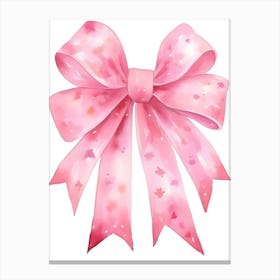 Pink Bow 3 Canvas Print