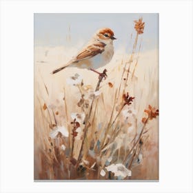 Bird Painting Sparrow 4 Canvas Print