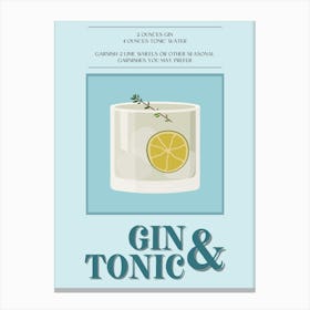 Gin And Tonic 1 Canvas Print