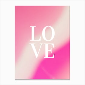 Love pink 3 Canvas Print