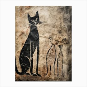 Cat And Dog Style Abstract Canvas Print