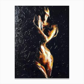 Nude In The Dark Canvas Print
