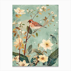 Bird In The Garden Canvas Print