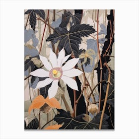 Flower Illustration Passionflower 2 Canvas Print