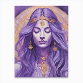 Crown Chakra Goddess Canvas Print