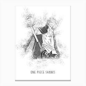 One Piece Shanks Canvas Print
