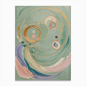 Abstract Pastel Lucky Charm Canvas Print