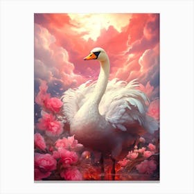 Swan Art 1 Canvas Print