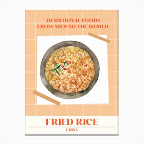 Fried Rice China 2 Foods Of The World Canvas Print