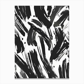 Abstract Painting black Canvas Print