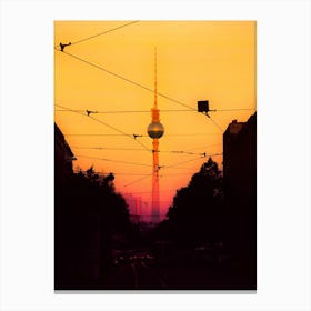Berlin Sunset Canvas Print