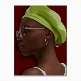 Afro-American Girl Canvas Print