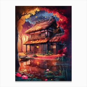 House In The Forest Canvas Print