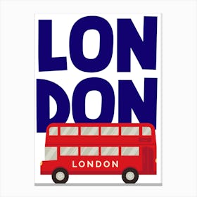 London Bus Canvas Print