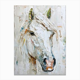 White Horse 5 Canvas Print