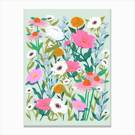 Dreamy Wild Flowers Canvas Print