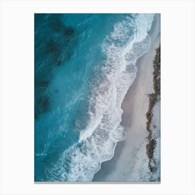 Aerial View Of A Beach 49 Canvas Print