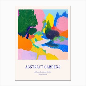 Colourful Gardens Bellevue Botanical Garden Usa 3 Blue Poster Canvas Print