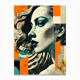 Abstract Portrait Of A Woman Canvas Print