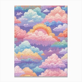 Clouds And Rainbows Canvas Print