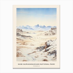 Gobi Gurvansaikhan National Park Mongolia 2 Poster Canvas Print