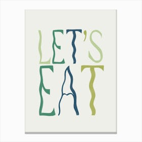 Let's Eat 1 Canvas Print