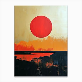 Sunset, Boho 1 Canvas Print