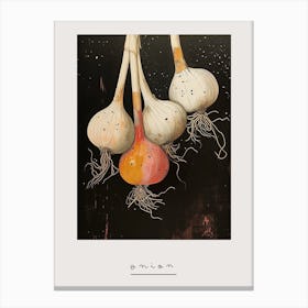 Art Deco Inspired Onions 2 Poster Canvas Print