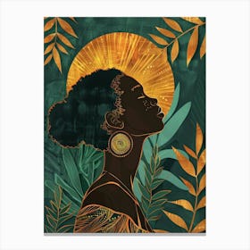 Portrait Of African Woman 24 Canvas Print