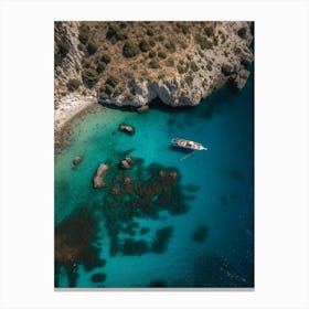 Aegean Sea aerial Canvas Print