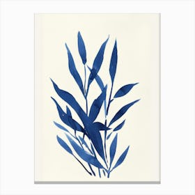 Blue Seaweed Canvas Print