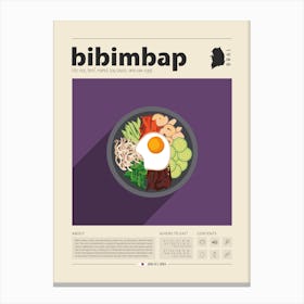 Bibimbap Canvas Print