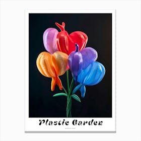 Bright Inflatable Flowers Poster Bleeding Heart 6 Canvas Print