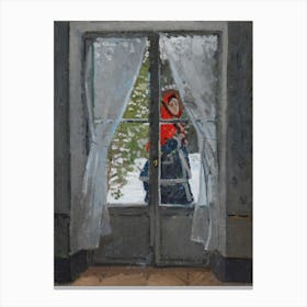 The Red Kerchief, Claude Monet Canvas Print