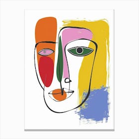 Face Of A Woman 22 Canvas Print