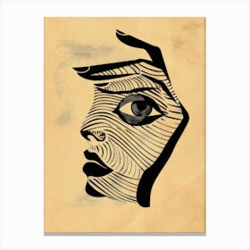 Woman'S Face 106 Canvas Print