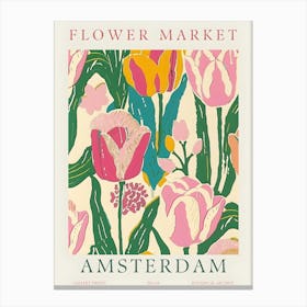 Flower Market Amsterdam 6 Canvas Print