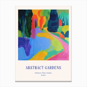 Colourful Gardens Schnbrunn Palace Gardens Austria 2 Blue Poster Canvas Print