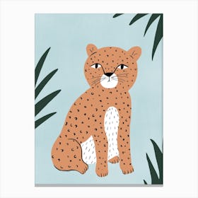 Jungle Leopard Kids Canvas Print