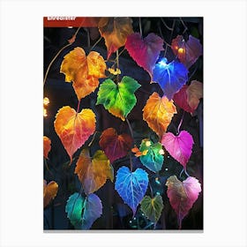 Colorful Leaves On A Vine Canvas Print