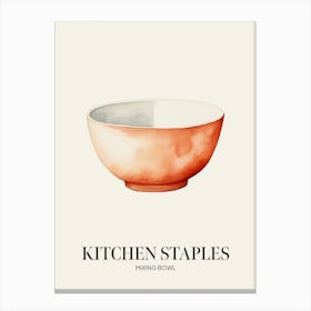 Kitchen Staples Mixing Bowl 3 Canvas Print