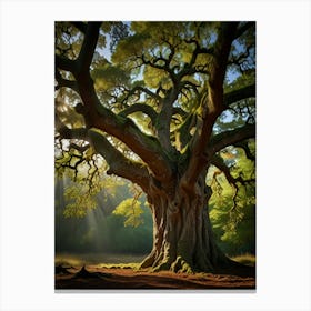 Old Oak Tree Canvas Print