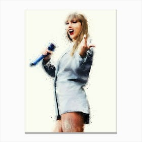 Taylor Swift The Eras Tour Paint Canvas Print