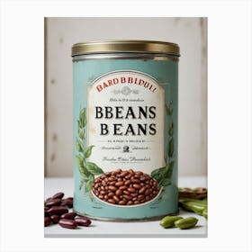 Beans Vegetables Kitchen Wall Art  Canvas Print