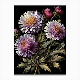 Asters Wildflower 1 Canvas Print