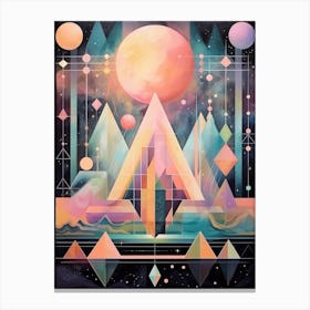 Cosmic Imagery Geometric Abstract 2 Canvas Print