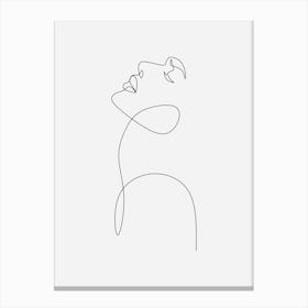 One Line Drawing Canvas Print