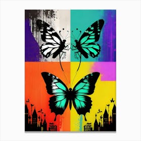 Butterflies In The City Canvas Print